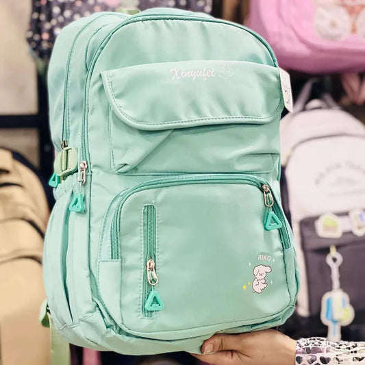 'Cartoon Pocket Backpack – Cute Lightweight Travel & School Bag