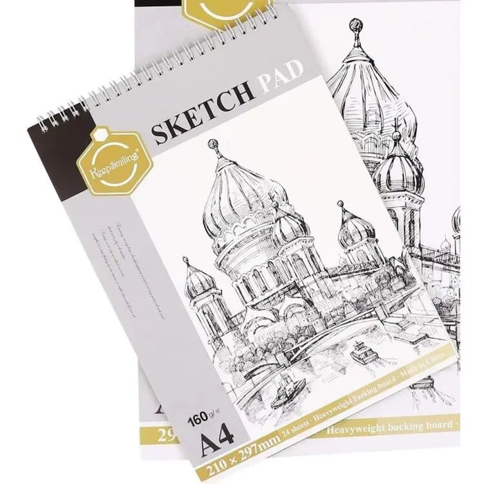Keep Smiling Sketch Pad for Artists – High-Quality Drawing Notebook