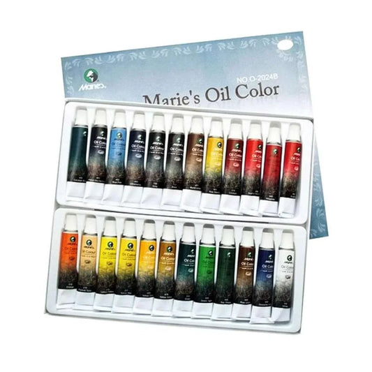 Marie’s Oil Paint Set 24 Colors 12ml Tubes – Rich Pigment Art Supplies