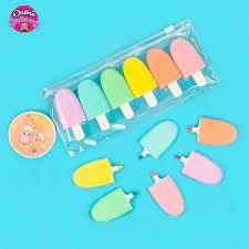 Ice Cream Popsicle Highlighter Markers (Pack of 6) – Fun School & Office Stationery