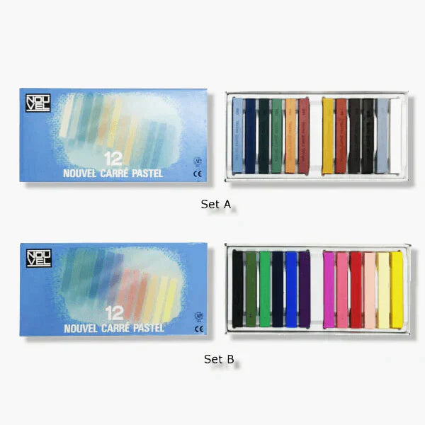 Sakura Nouvel Carre Pastels Colour Set of 12 – High Quality Artist Pastels