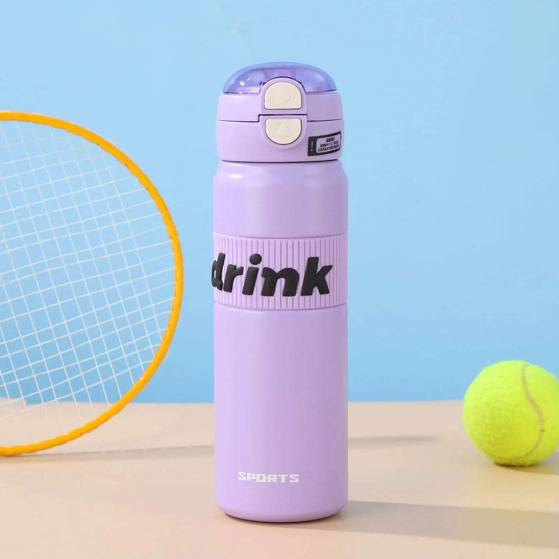 Dual Drink Water Bottle-Purple Dual Drink Water Bottle-Purple Dual Drink Water Bottle-Purple