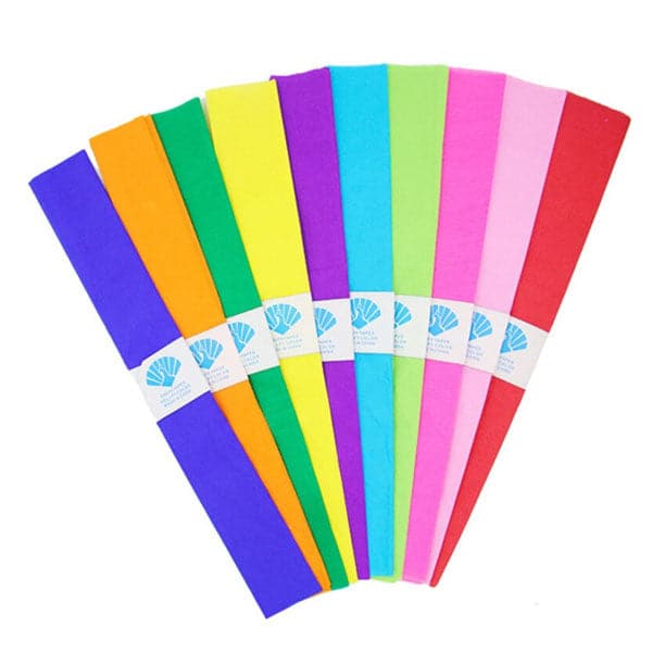 Crepe Paper Sheet Assorted Colors – DIY Craft & Party Decoration Paper