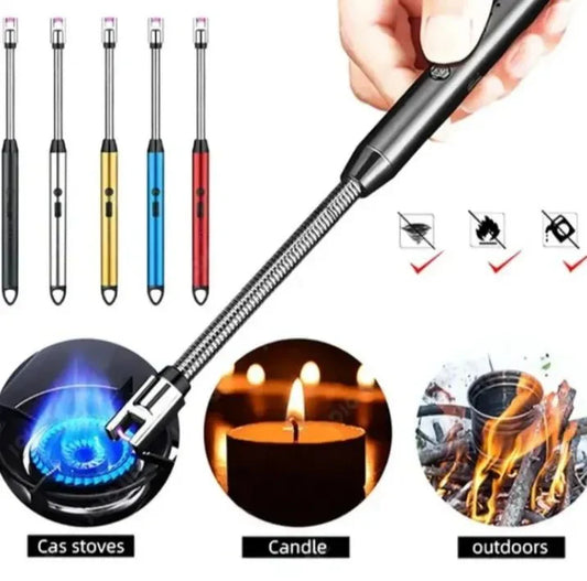 Electric Arc Lighter USB Rechargeable – Windproof Flameless Lighter with Flexible Head